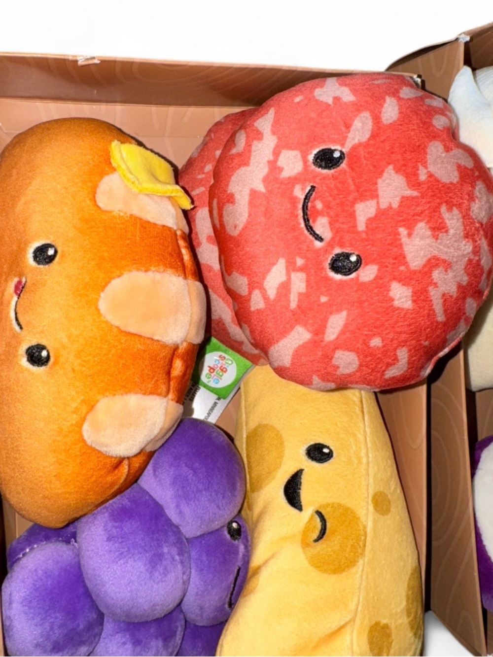 Plush Fruit & Snack Toy Set - Colorful Smiling Plushies for Kids bundle - Picture 2 of 4
